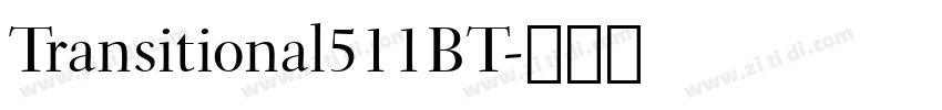 Transitional511BT字体转换