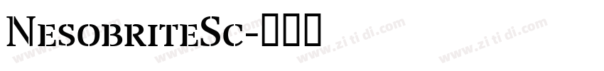 NesobriteSc字体转换