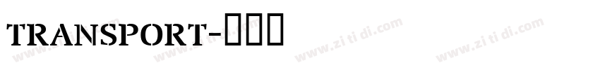 transport字体转换
