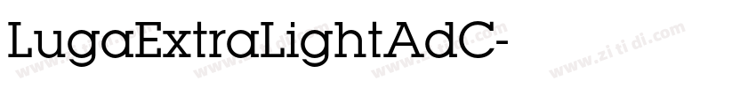 LugaExtraLightAdC字体转换