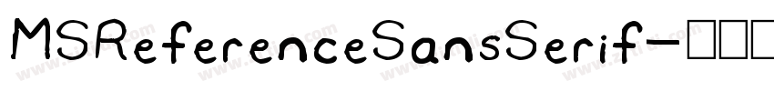 MSReferenceSansSerif字体转换