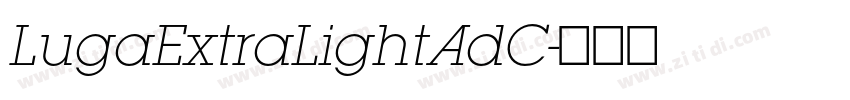 LugaExtraLightAdC字体转换