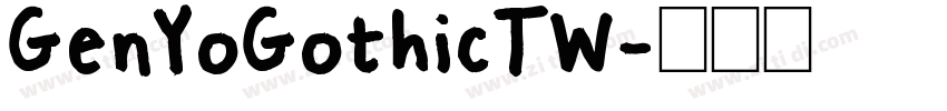 GenYoGothicTW字体转换