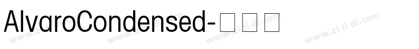 AlvaroCondensed字体转换