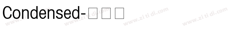 Condensed字体转换