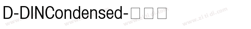 D-DINCondensed字体转换