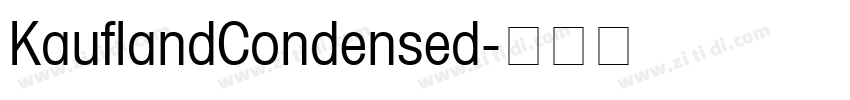 KauflandCondensed字体转换