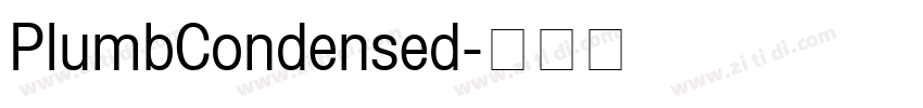 PlumbCondensed字体转换