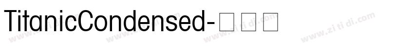 TitanicCondensed字体转换