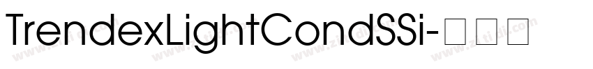 TrendexLightCondSSi字体转换 TrendexLightCondSSi字体转换