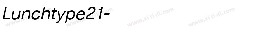 Lunchtype21字体转换