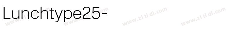 Lunchtype25字体转换