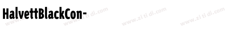 HalvettBlackCon字体转换