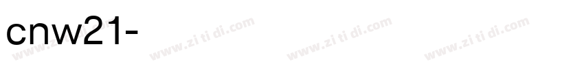 cnw21字体转换