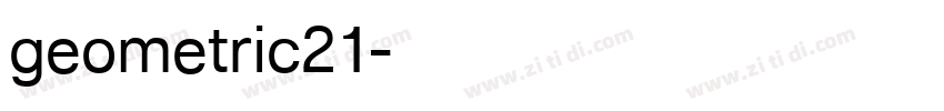 geometric21字体转换