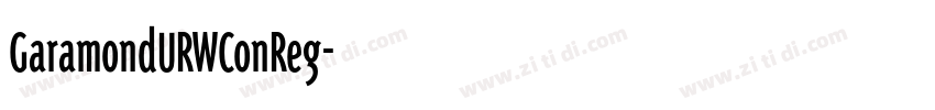 GaramondURWConReg字体转换