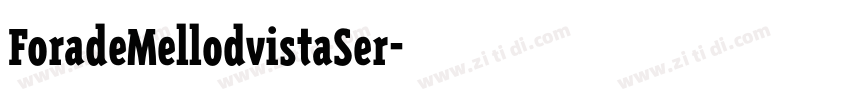 ForadeMellodvistaSer字体转换