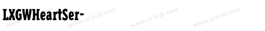 LXGWHeartSer字体转换