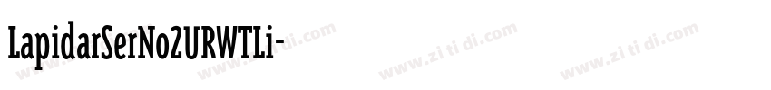 LapidarSerNo2URWTLi字体转换