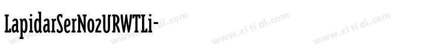 LapidarSerNo2URWTLi字体转换