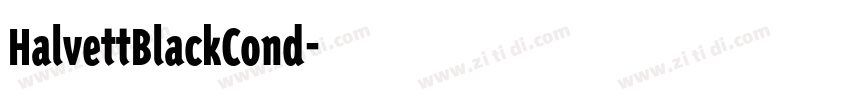 HalvettBlackCond字体转换