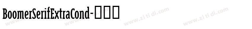 BoomerSerifExtraCond字体转换 BoomerSerifExtraCond字体转换
