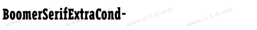 BoomerSerifExtraCond字体转换 BoomerSerifExtraCond字体转换