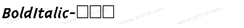 BoldItalic字体转换