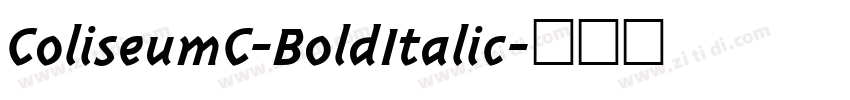 ColiseumC-BoldItalic字体转换