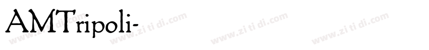 AMTripoli字体转换