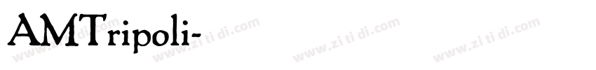 AMTripoli字体转换