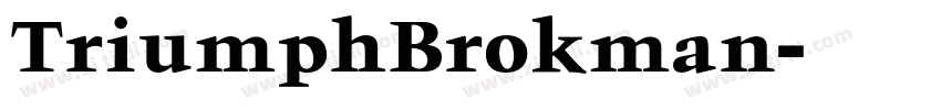 TriumphBrokman字体转换