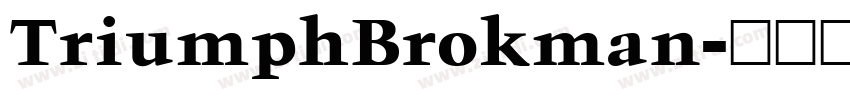 TriumphBrokman字体转换