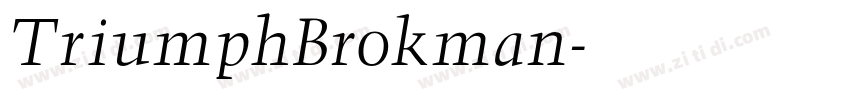 TriumphBrokman字体转换