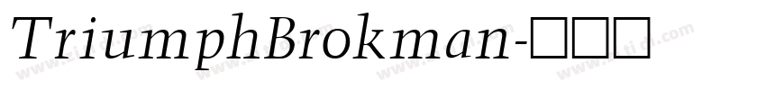 TriumphBrokman字体转换