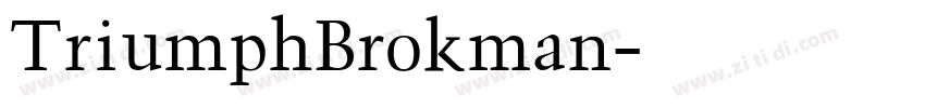 TriumphBrokman字体转换