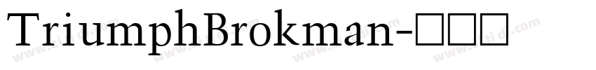 TriumphBrokman字体转换