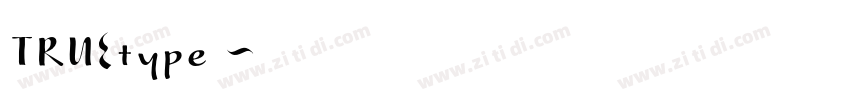 TRUEtype字体字体转换
