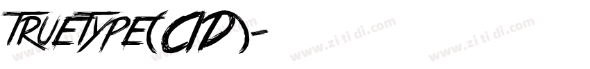 truetype(CID)字体转换