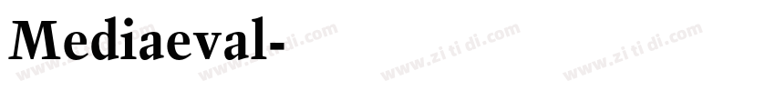 Mediaeval字体转换