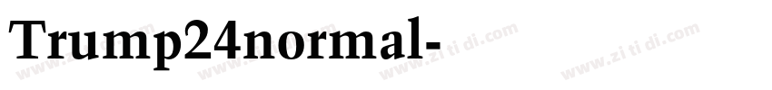Trump24normal字体转换