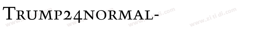 Trump24normal字体转换