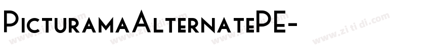 PicturamaAlternatePE字体转换