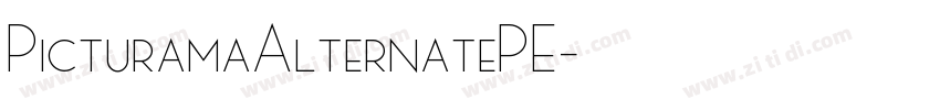 PicturamaAlternatePE字体转换