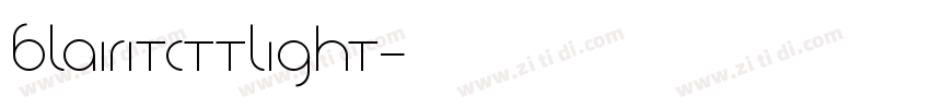 BlairITCTTLight字体转换
