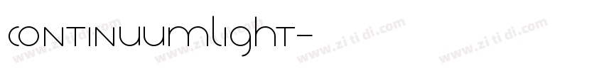 ContinuumLight字体转换