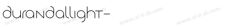DurandalLight字体转换