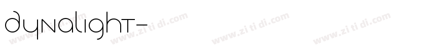 Dynalight字体转换