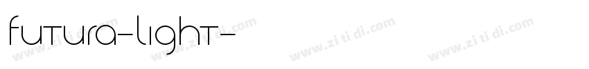 Futura-light字体转换