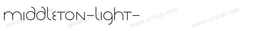 Middleton-Light字体转换
